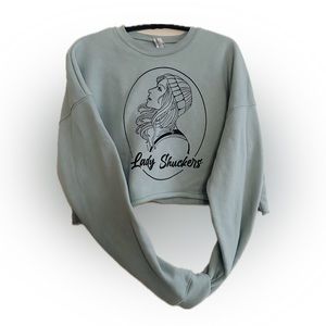 LADY SHUCKERS 🦪 crop top sweatshirt